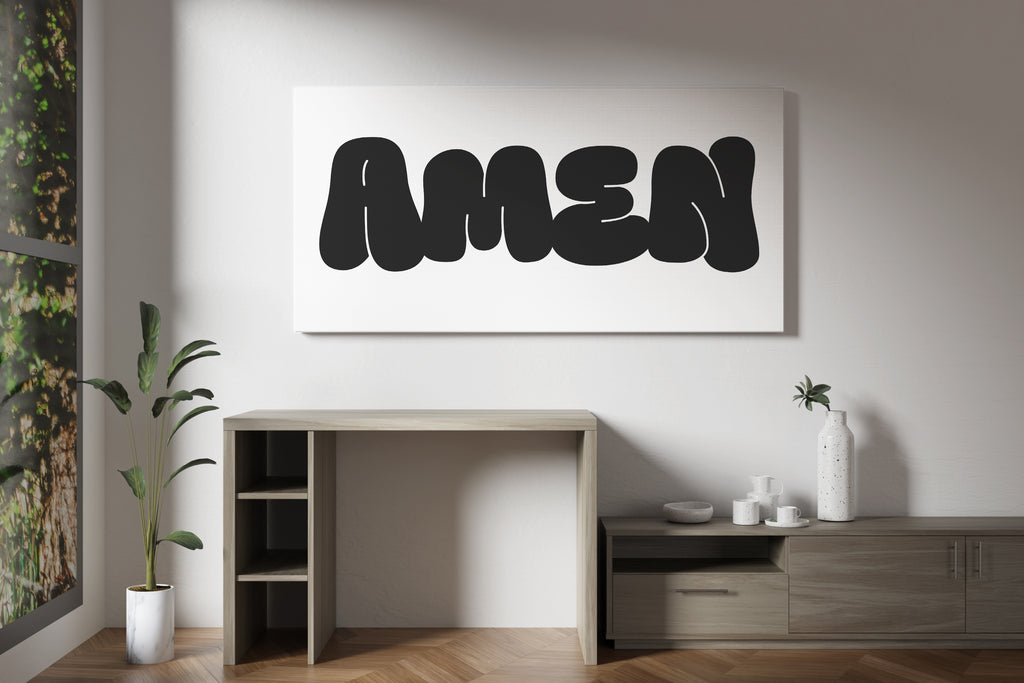 Amen- White Horizontal